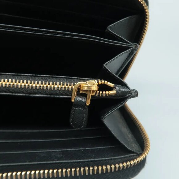 100% Authentic Prada Black Leather Wallet - Picture 9 of 12